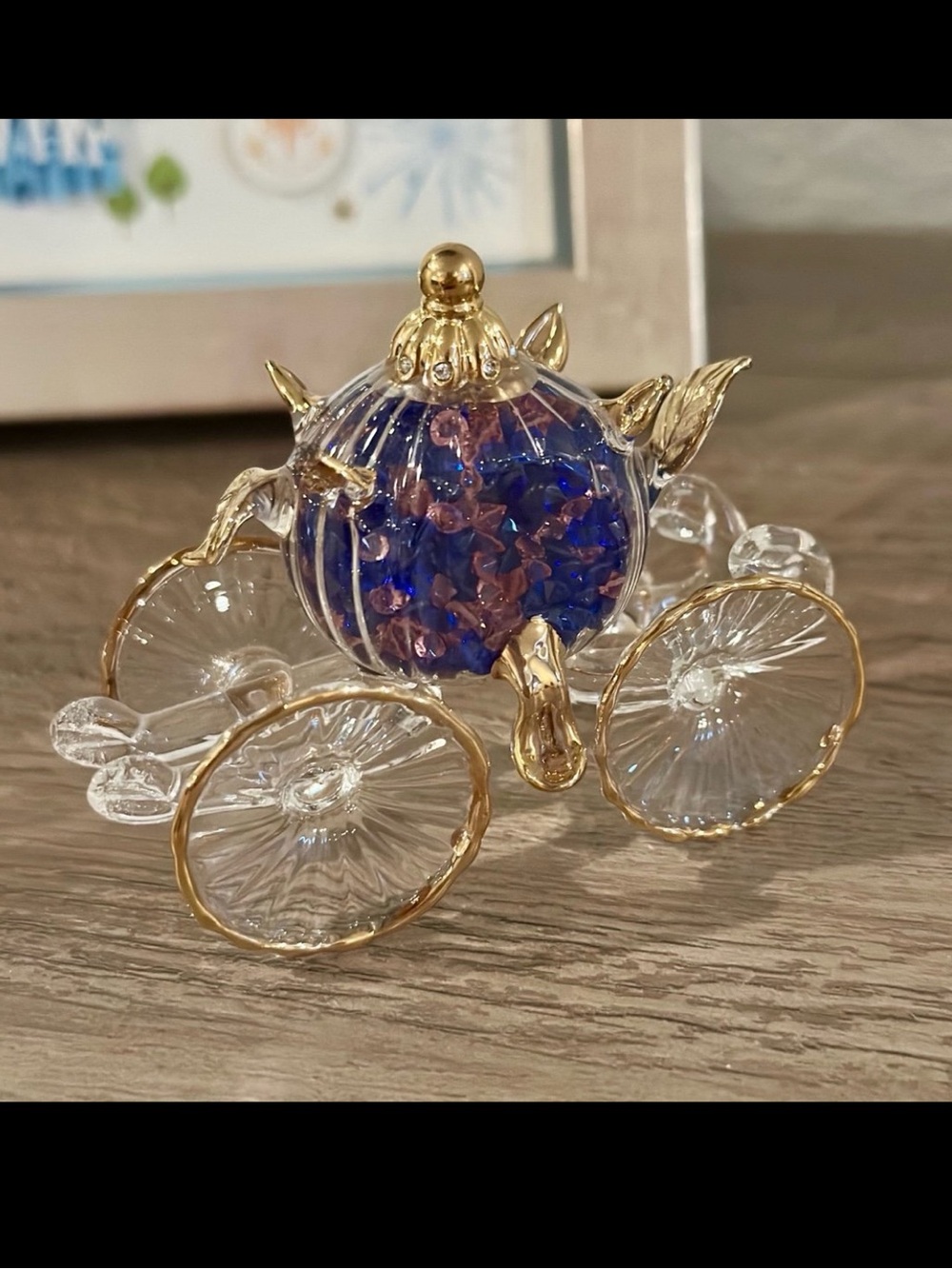 Arribas Brothers Disney Crystal Wish Keepers Cinderella Glass Pumpkin Carriage